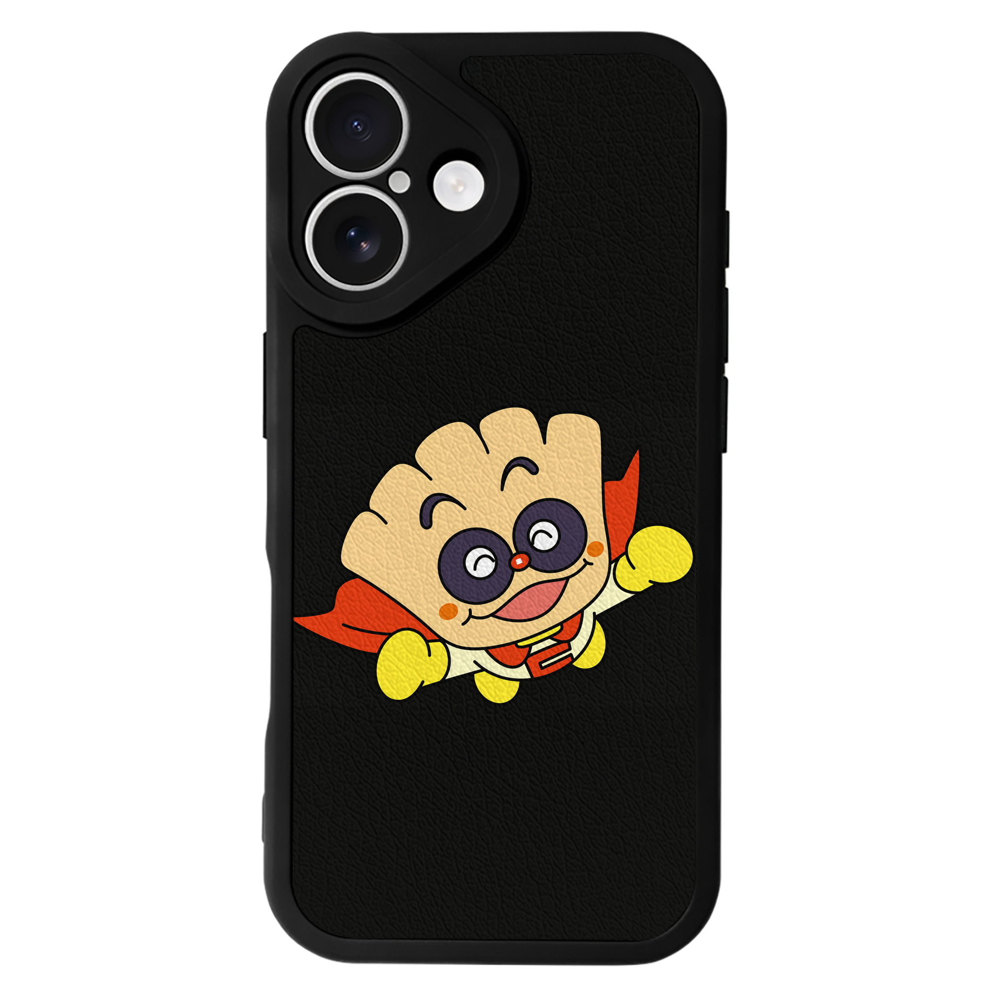 （画像用） アンパンマン Anpanman 【iPhone 16シリーズ対応】シリコンスマホケース（レザー調） 材質：シリコン